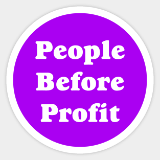 People Before Profit Sticker